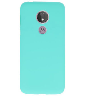 Color TPU Hoesje voor Motorola Moto G7 Power Turquoise