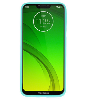 Color TPU Hoesje voor Motorola Moto G7 Power Turquoise