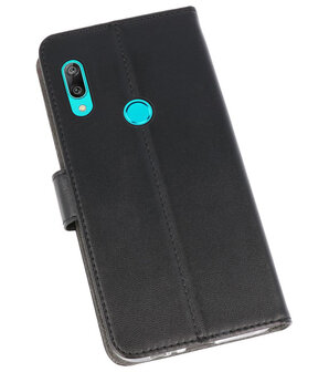 Wallet Cases Hoesje voor Huawei Y7 / Y7 Prime (2019) Zwart