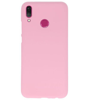 Color TPU Hoesje voor Huawei Y9 2019 Roze