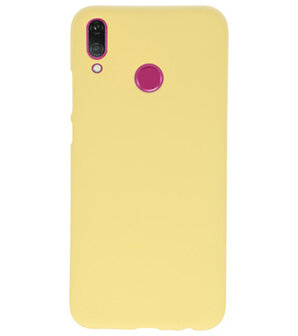 Color TPU Hoesje voor Huawei Y9 2019 Geel