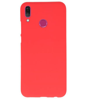 Color TPU Hoesje voor Huawei Y9 2019 Rood