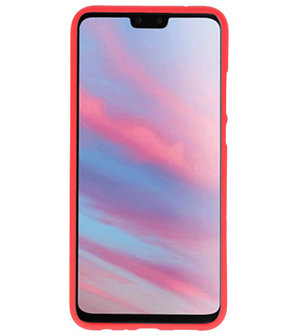 Color TPU Hoesje voor Huawei Y9 2019 Rood