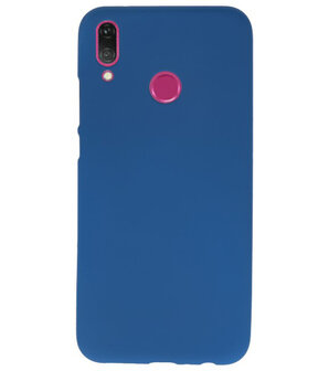 Color TPU Hoesje voor Huawei Y9 2019 Navy