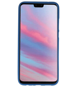 Color TPU Hoesje voor Huawei Y9 2019 Navy