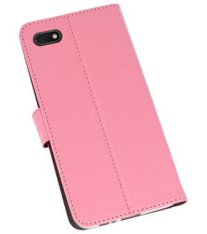 Wallet Cases Hoesje voor Huawei Y5 Lite 2018 Roze