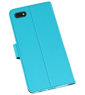 Wallet Cases Hoesje voor Huawei Y5 Lite 2018 Blauw