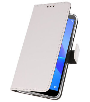 Wallet Cases Hoesje voor Huawei Y5 Lite 2018 Wit