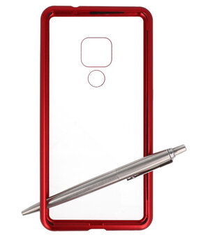 Magnetic Back Cover voor Huawei Mate 20 Rood - Transparant