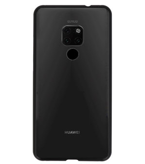 Magnetic Back Cover voor Huawei Mate 20 Zwart - Transparant