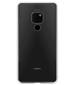 Magnetic Back Cover voor Huawei Mate 20 Zilver - Transparant