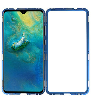 Magnetic Back Cover voor Huawei Mate 20 Blauw - Transparant