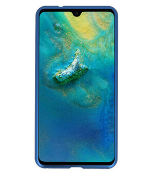 Magnetic Back Cover voor Huawei Mate 20 Blauw - Transparant