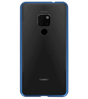 Magnetic Back Cover voor Huawei Mate 20 Blauw - Transparant