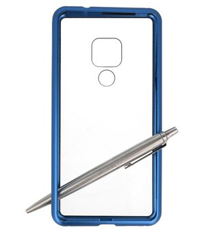 Magnetic Back Cover voor Huawei Mate 20 Blauw - Transparant