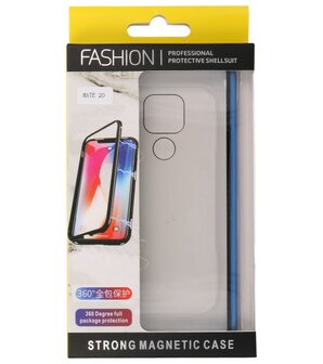 Magnetic Back Cover voor Huawei Mate 20 Blauw - Transparant