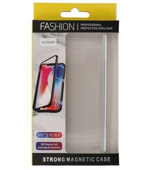 Magnetic Back Cover voor Mate 20 Pro Zilver - Transparant