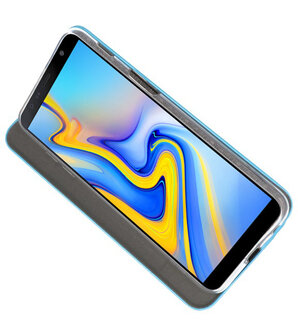 Blauw Slim Folio Case voor Samsung Galaxy J6 Plus