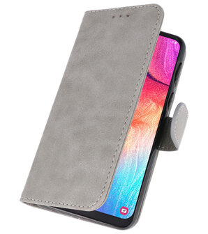 Bookstyle Wallet Cases Hoesje voor Samsung Galaxy A50  / A50S Grijs