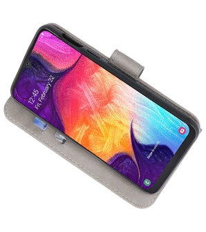Bookstyle Wallet Cases Hoesje voor Samsung Galaxy A50  / A50S Grijs