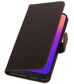 Motief Bookstyle Hoesje voor Motorola Moto G7 - G7 Plus Mocca