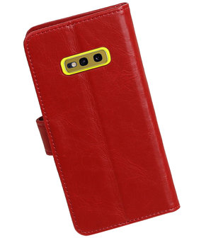 Motief Bookstyle Hoesje voor Samsung Galaxy S10e Rood