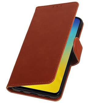 Motief Bookstyle Hoesje voor Samsung Galaxy S10e Bruin