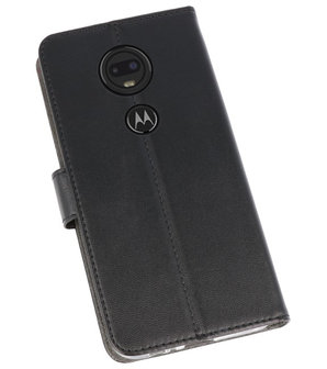 Booktype Wallet Cases Hoesje voor Motorola Moto G7 / G7 Plus Zwart