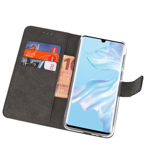 Booktype Wallet Cases Hoesje voor Huawei P30 Pro Zwart