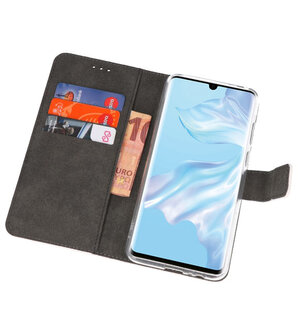 Booktype Wallet Cases Hoesje voor Huawei P30 Pro Wit