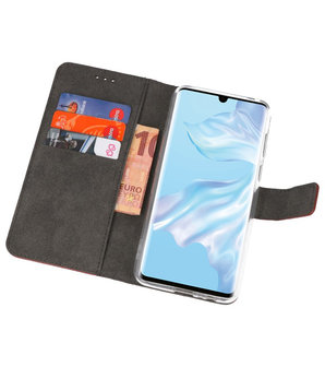 Booktype Wallet Cases Hoesje voor Huawei P30 Pro Bruin