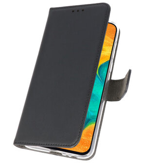Booktype Wallet Cases Hoesje voor Samsung Galaxy A30 Zwart