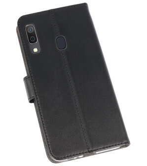 Booktype Wallet Cases Hoesje voor Samsung Galaxy A30 Zwart