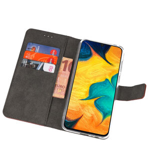 Booktype Wallet Cases Hoesje voor Samsung Galaxy A30 Bruin