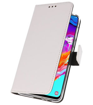 Booktype Wallet Cases Hoesje voor Samsung Galaxy A70 Wit