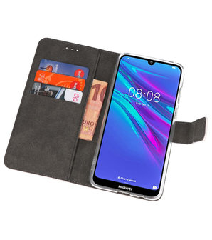 Booktype Wallet Cases Hoesje voor Huawei Y6 / Y6 Prime 2019 Wit
