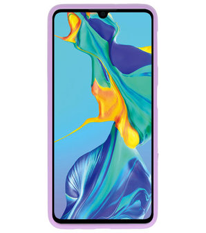 Color TPU Hoesje voor Huawei P30 Paars