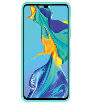 Color TPU Hoesje voor Huawei P30 Turquoise