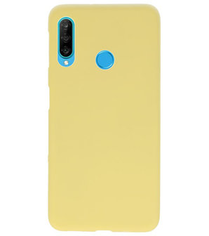 Color TPU Hoesje voor Huawei P30 Lite Geel