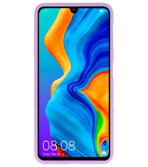 Color TPU Hoesje voor Huawei P30 Lite Paars