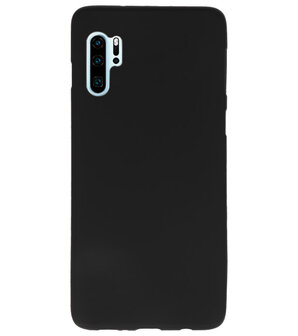 Color TPU Hoesje voor Huawei P30 Pro Zwart