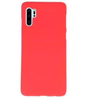 Color TPU Hoesje voor Huawei P30 Pro Rood