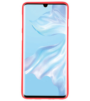 Color TPU Hoesje voor Huawei P30 Pro Rood