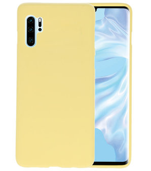 Color TPU Hoesje voor Huawei P30 Pro Geel