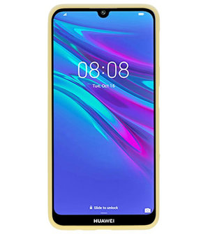 Color TPU Hoesje voor Huawei Y6 (Prime) 2019 Geel