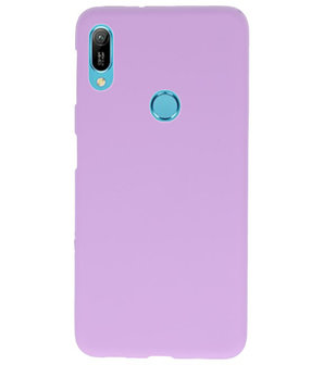 Color TPU Hoesje voor Huawei Y6 (Prime) 2019 Paars