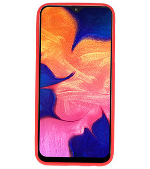 Color TPU Hoesje voor Samsung Galaxy A10 Rood