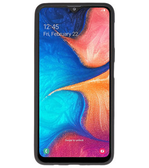 Color TPU Hoesje voor Samsung Galaxy A20 Zwart