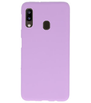 Color TPU Hoesje voor Samsung Galaxy A20 Paars