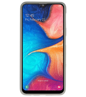 Color TPU Hoesje voor Samsung Galaxy A20 Grijs